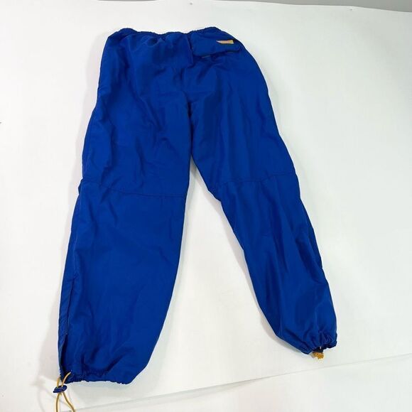 Starter Sweatpants Mens Medium Blue Mesh Baggy Windbreaker Bottom Activewear - Picture 12 of 13